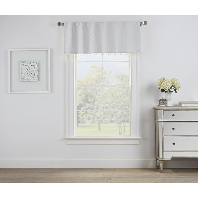 Winston Porter Inestin Geometric Tailored 52'' Window Valance Wayfair